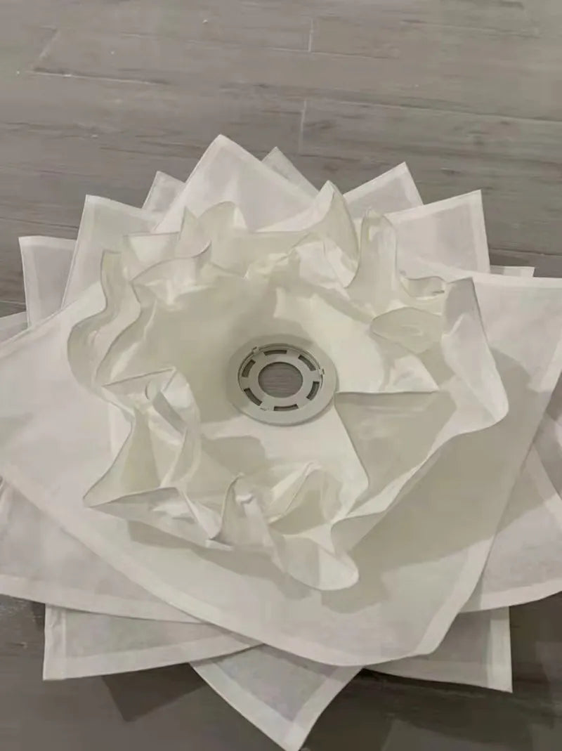 BADU DRAFT!DIY Paper Ceiling Light with 18w Bulb Modern Paper Chandelier Led Bedroom Living Room Diy Dining Lighting Artedimo 