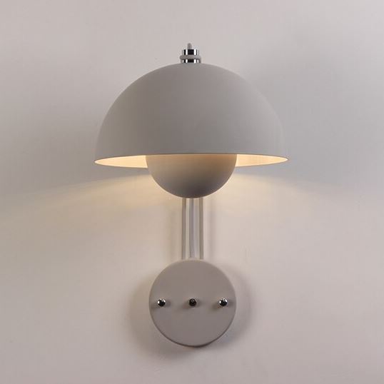 "Modern Mushroom" Wall Sconce Creative Night Light Hardwired/ Plug-in Wall lamp Artedimo Matte Gray Plug-in 