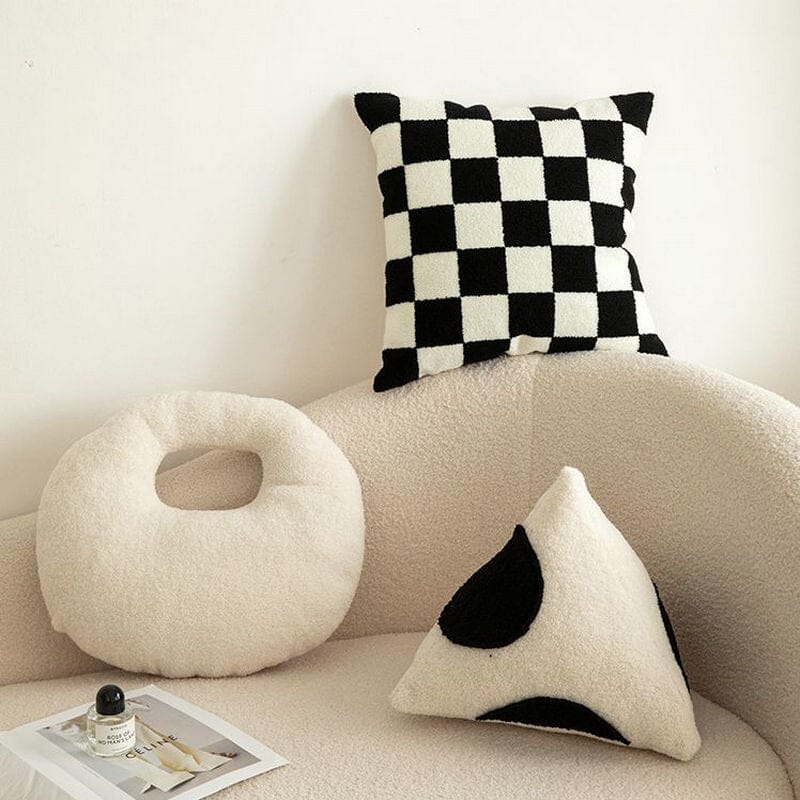"Sofa Friend" Checkerboard Geometric Pillow Pillow Artedimo 