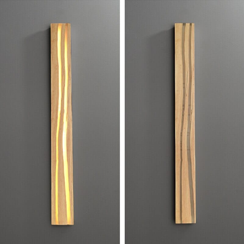 Wooden linear Wall Lamp