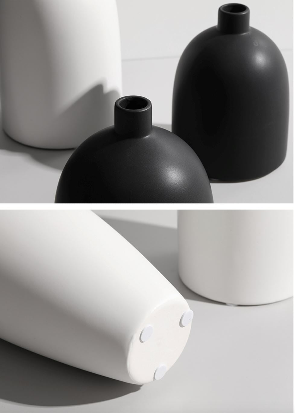 Minimalist Black and White Flower Porcelain Vase Vase Artedimo 