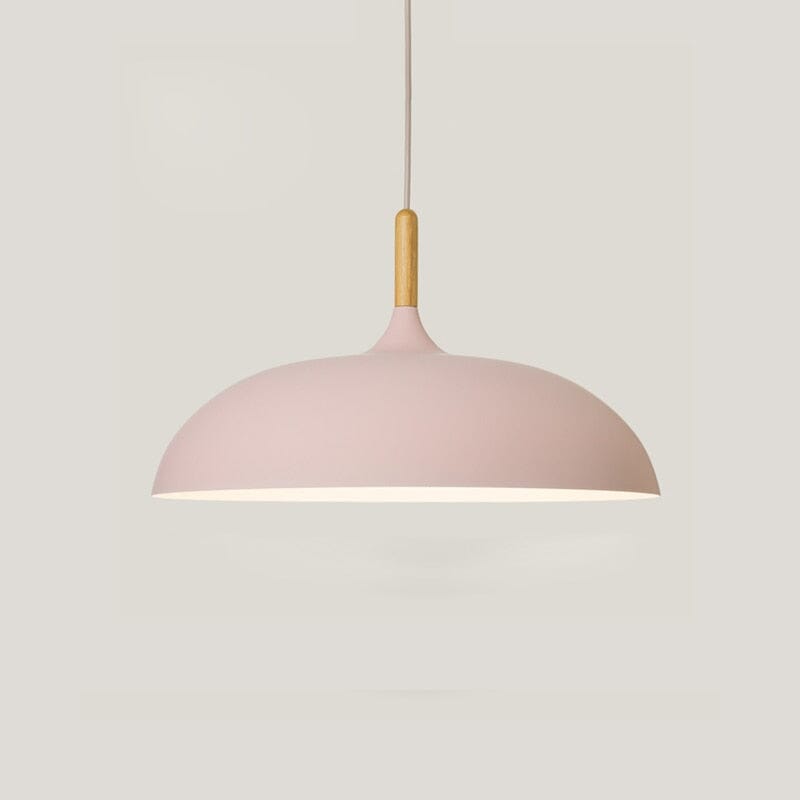 stylish wood pendant lamps pink