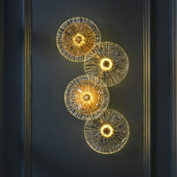 Thumbnail for Round Crystal Sconces Wall Lamp