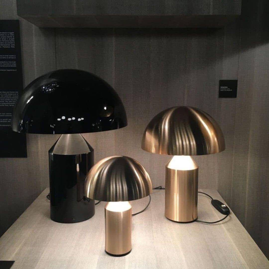 "Aggro" Creative Mushroom Table Lamp Black / White / Gold Table lamp Artedimo 