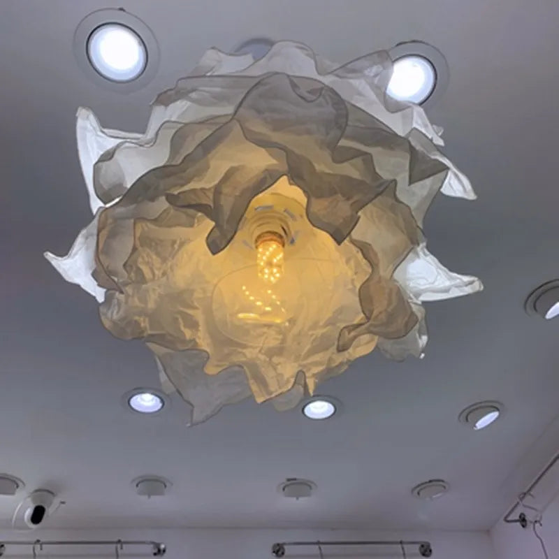 BADU DRAFT!DIY Paper Ceiling Light with 18w Bulb Modern Paper Chandelier Led Bedroom Living Room Diy Dining Lighting Artedimo 