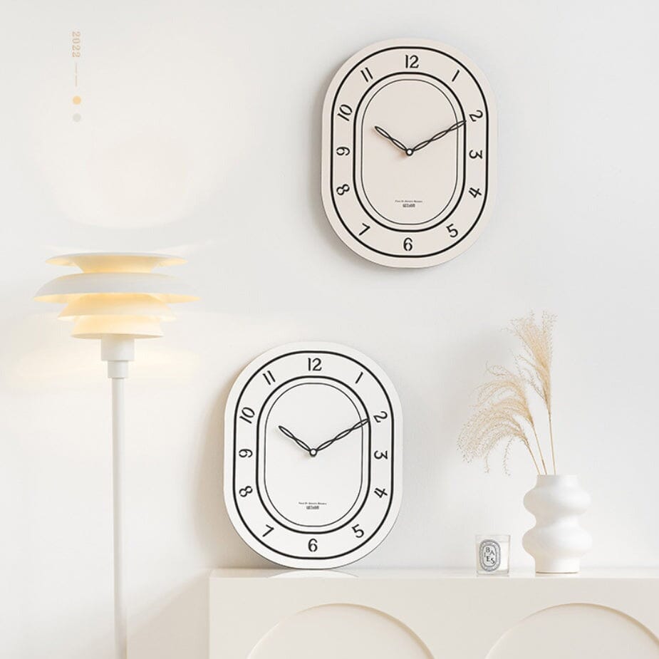 White Wall Clock Decorative Wall Clock Artedimo 