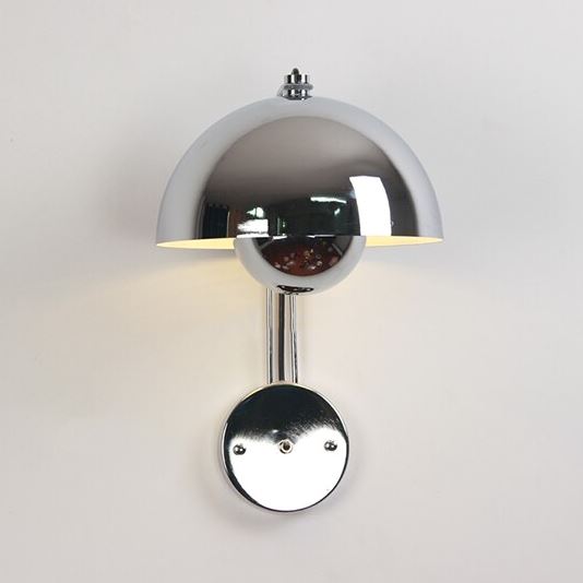 "Modern Mushroom" Wall Sconce Creative Night Light Hardwired/ Plug-in Wall lamp Artedimo Silver Plug-in 