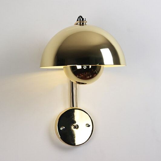 "Modern Mushroom" Wall Sconce Creative Night Light Hardwired/ Plug-in Wall lamp Artedimo Gold Plug-in 