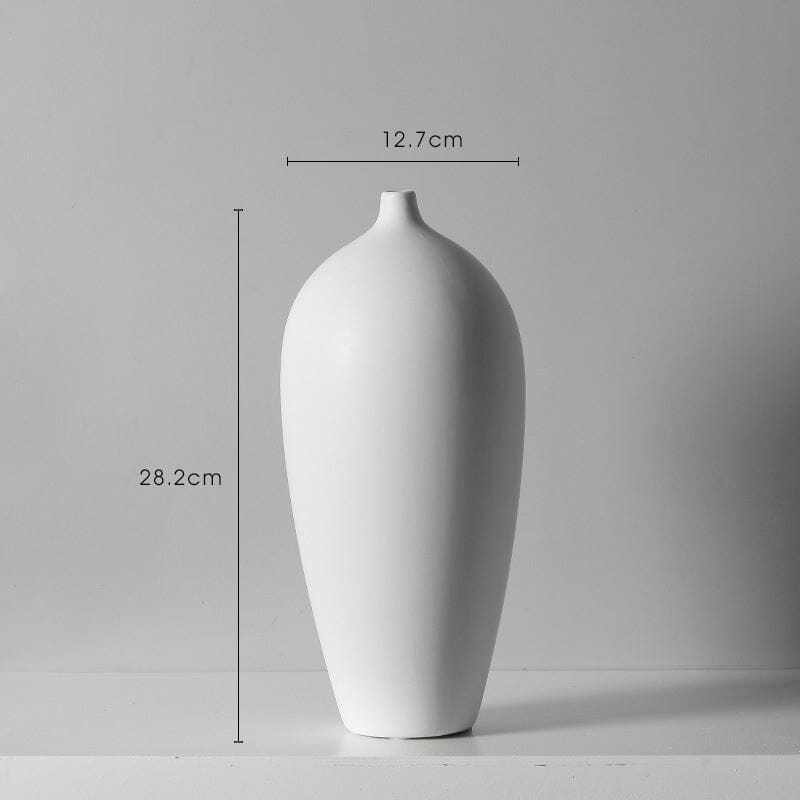 Black and White Flower Porcelain Vase Vase Artedimo Type F 