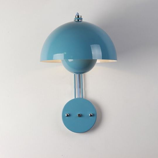 "Modern Mushroom" Wall Sconce Creative Night Light Hardwired/ Plug-in Wall lamp Artedimo Blue Plug-in 