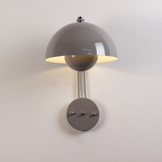 "Modern Mushroom" Wall Sconce Creative Night Light Hardwired/ Plug-in Wall lamp Artedimo Gray Plug-in 