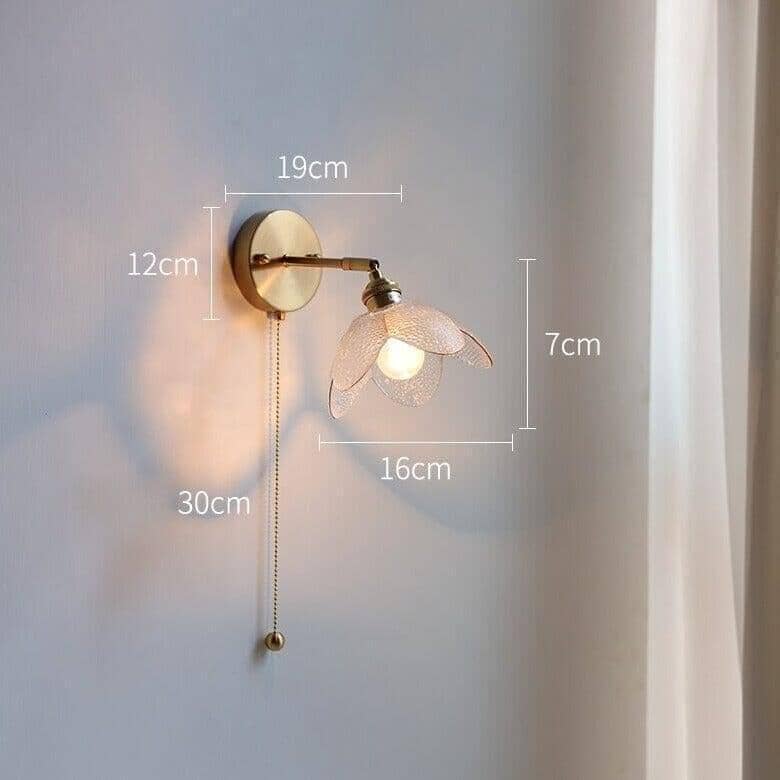 "Dalia" Modern Wall Lamp Sconce Pull Chain / Plug in / Hardware Wall Sconce Lamp Artedimo 