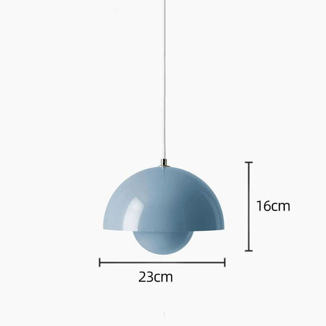 "Powerpot" Playful & Colorful Pendant Light Hardwired/Plug-in Pendant light Artedimo Dia 23cm x H 16cm Light blue 