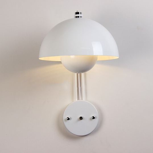 "Modern Mushroom" Wall Sconce Creative Night Light Hardwired/ Plug-in Wall lamp Artedimo White Plug-in 