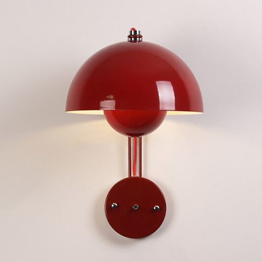 "Modern Mushroom" Wall Sconce Creative Night Light Hardwired/ Plug-in Wall lamp Artedimo Red Plug-in 