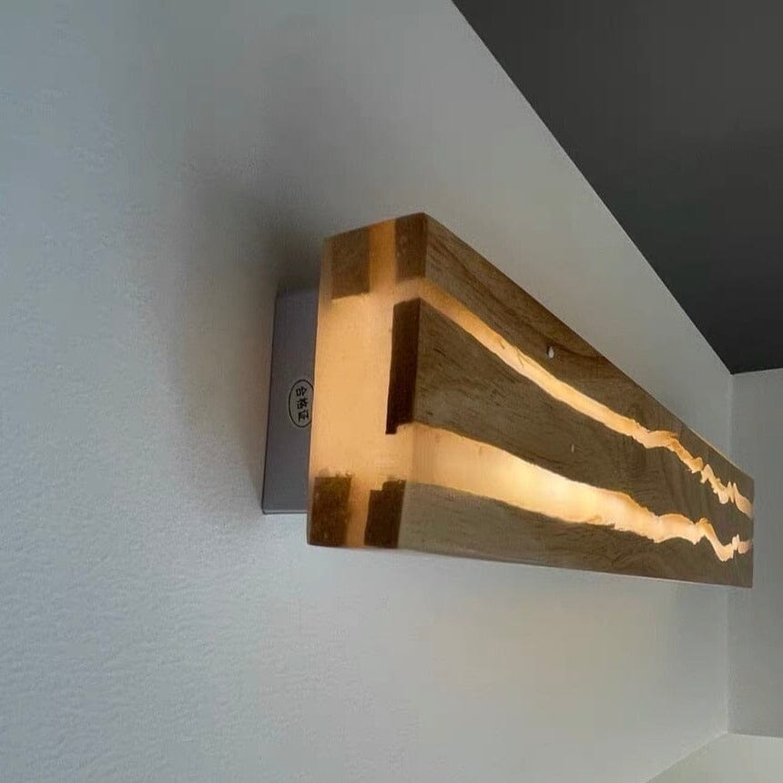 modern wall lamp wood
