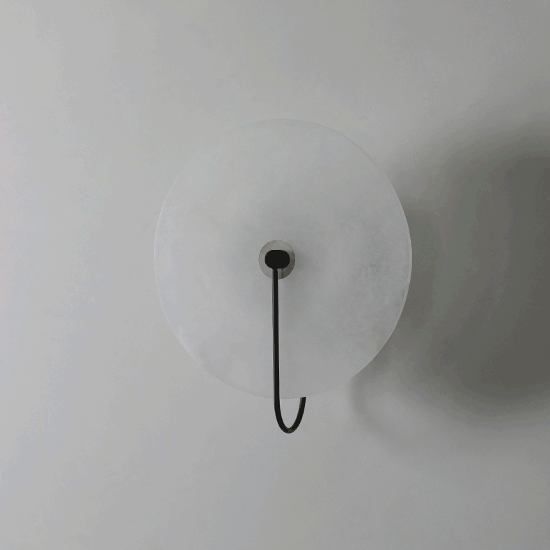wall sconce marble shade