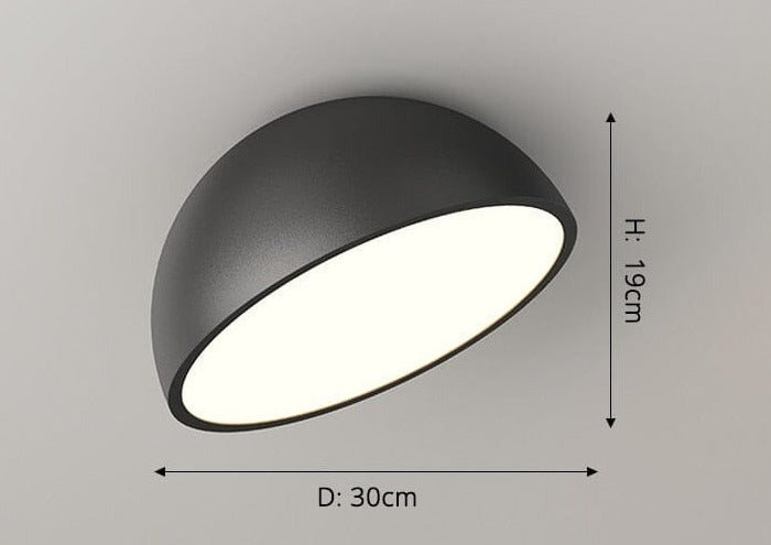 "Luminaro" Oblique Modern Minimalist Ceiling Lamp Ceiling lamp Artedimo Black 30x19cm 28W Warm White No Remote 