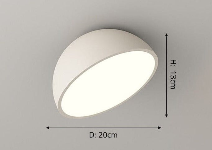 "Luminaro" Oblique Modern Minimalist Ceiling Lamp Ceiling lamp Artedimo White 20x13cm 12W Warm White No Remote 
