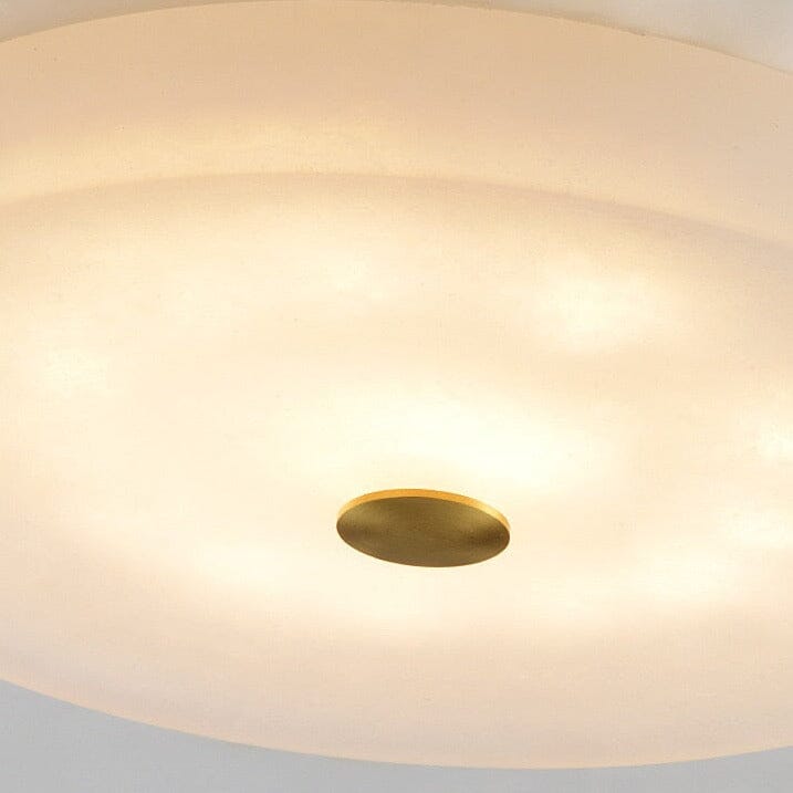 "Swirl" Round ceiling lamp with natural marble & copper Ceiling lamp Artedimo 