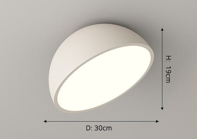 "Luminaro" Oblique Modern Minimalist Ceiling Lamp Ceiling lamp Artedimo White 30x19cm 28W Warm White No Remote 
