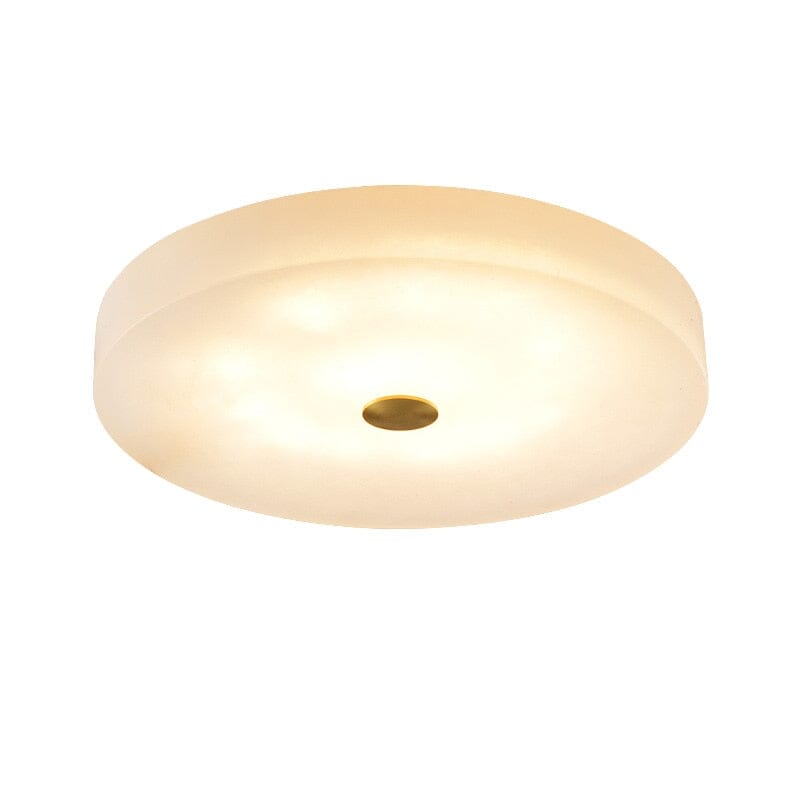 "Swirl" Round ceiling lamp with natural marble & copper Ceiling lamp Artedimo D40 X H5CM Tricolor 