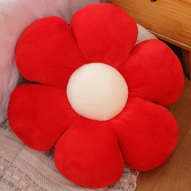 "Daisy" Fluffy Decoration Flower Pillow Pillow Artedimo red 30cm 