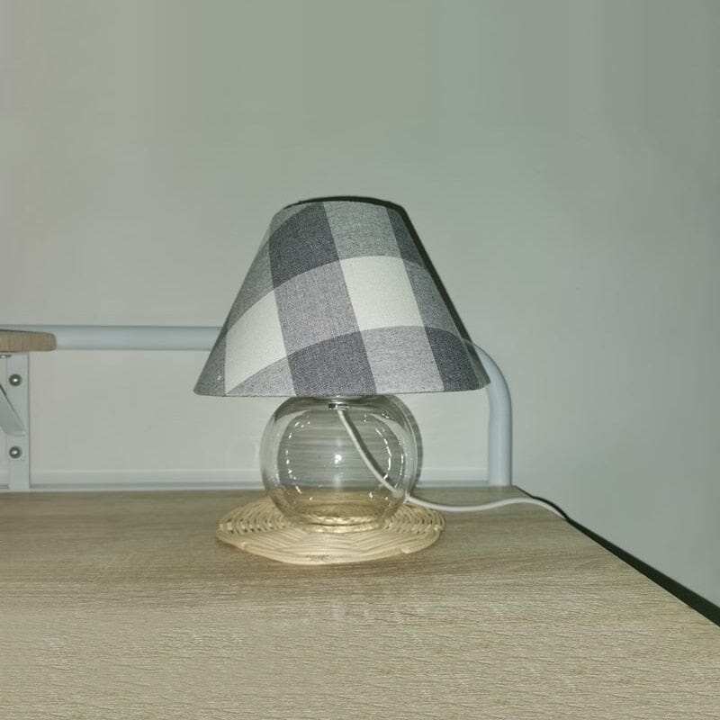 vintage glass ball table lamp