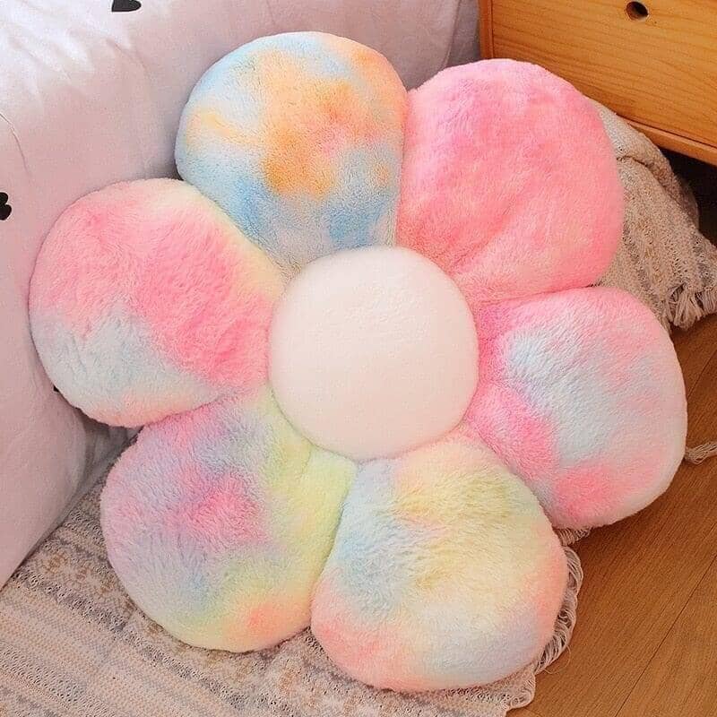 "Daisy" Fluffy Decoration Flower Pillow Pillow Artedimo furry colorful 30cm 