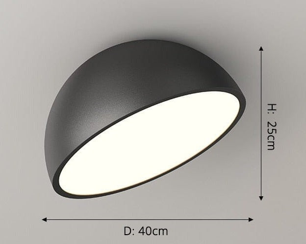 "Luminaro" Oblique Modern Minimalist Ceiling Lamp Ceiling lamp Artedimo Black 40x25cm 42W Warm White No Remote 