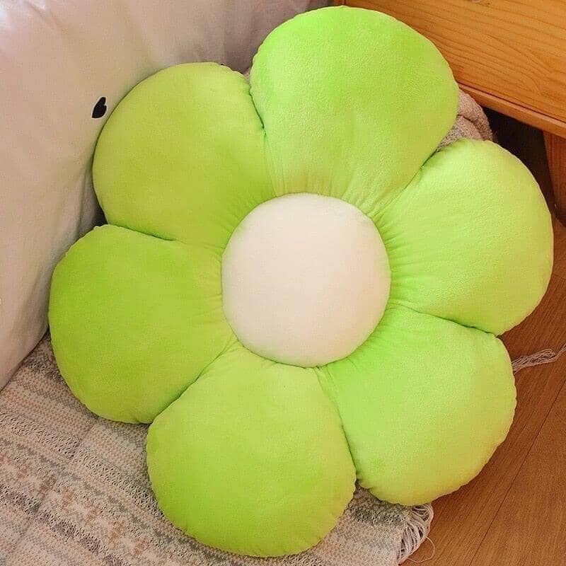 "Daisy" Fluffy Decoration Flower Pillow Pillow Artedimo light green 30cm 