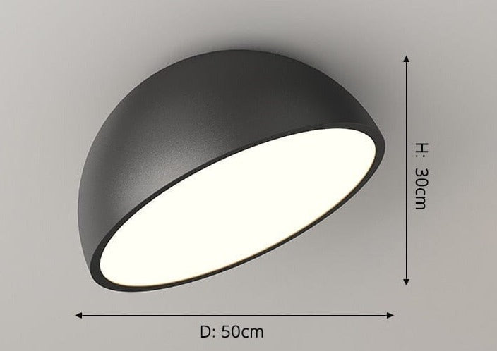 "Luminaro" Oblique Modern Minimalist Ceiling Lamp Ceiling lamp Artedimo Black 50x30cm 62W Warm White No Remote 