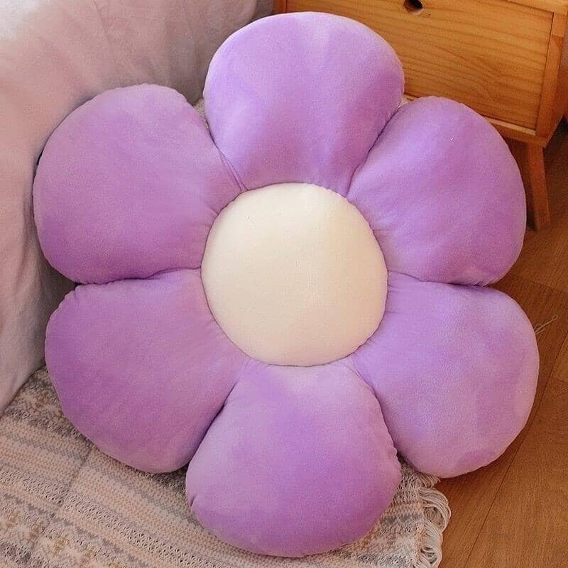"Daisy" Fluffy Decoration Flower Pillow Pillow Artedimo purple 30cm 