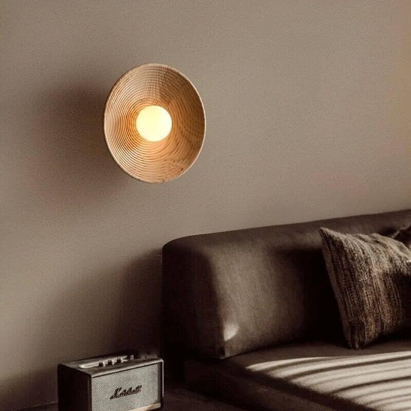 "Emiko" Wooden Retro Wall Lamp Sconce Wall Sconce Lamp Artedimo 