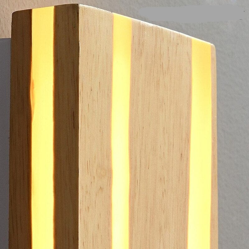 Wooden Linear Wall Lamp