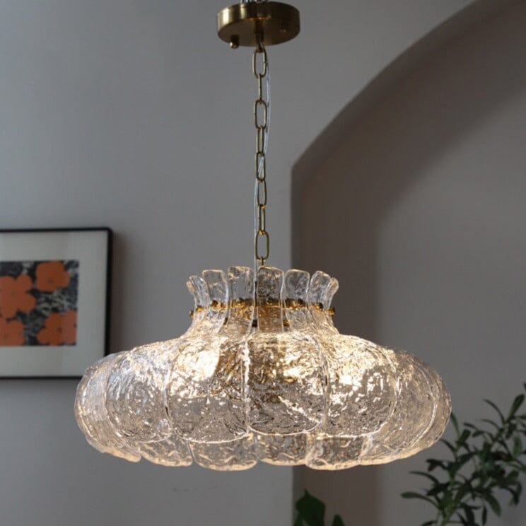 traditional glass chandelier