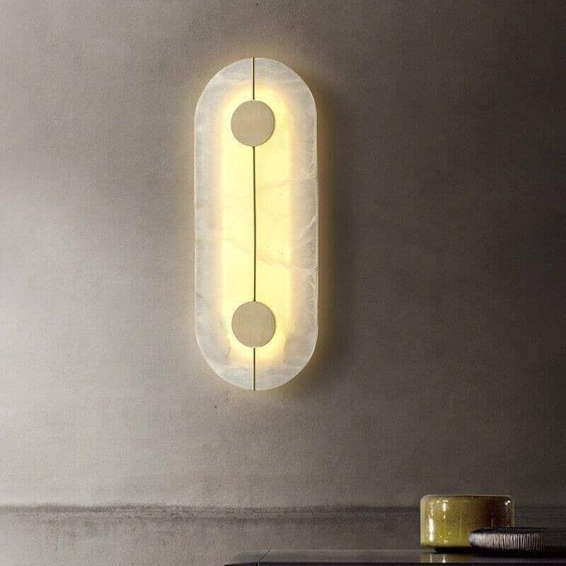 "Bliss" Decorative Marble & Copper Wall Lamp Sconce Wall Lamp Artedimo 