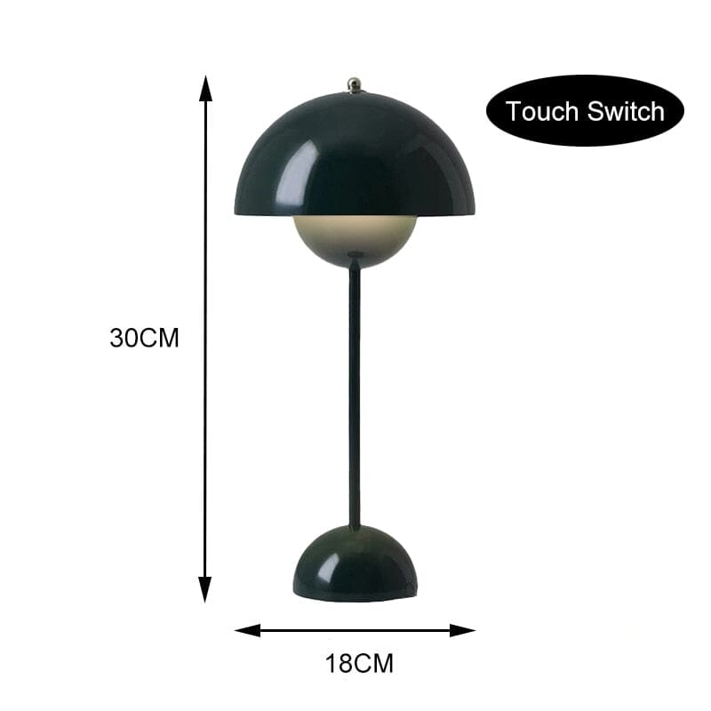 "Magic Mushroom" Wireless Rechargeable & Dimmable LED Table Lamp Table Lamp Artedimo Rechargeable Green 