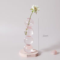 Thumbnail for Nordic Home Decorative Pink Glass Candle Holder Taper candle holder Artedimo Pink L-bubble 