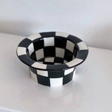 "Checkered" Porcelain Hat Bowl / Mug / Cup Set 0 Artedimo 