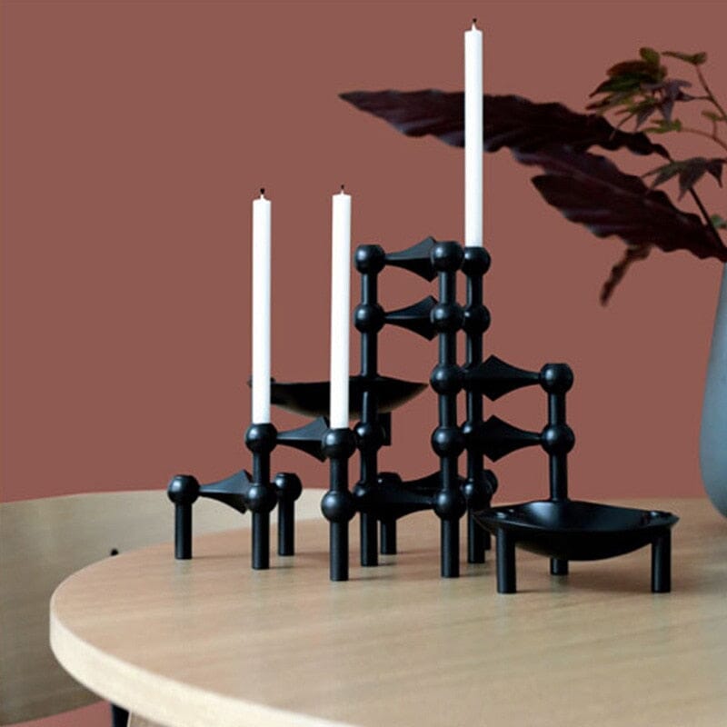 Creative Metal Candle Hold Ornaments Can Be Stacked Nordic Romantic Dining Table Candlestick Decoration For Home Decor Gift Artedimo 