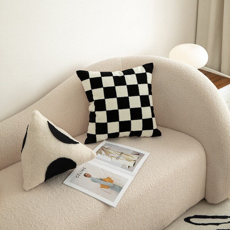 "Sofa Friend" Checkerboard Geometric Pillow Pillow Artedimo 