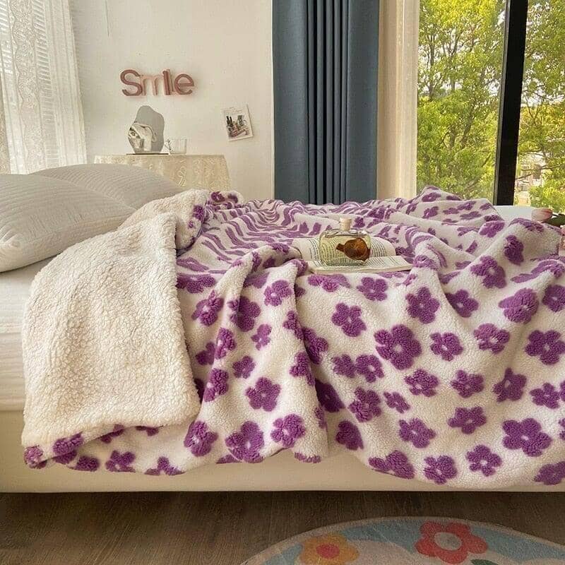"Fluff" Plush Blanket Thickened Warm and Soft Artedimo K 100x150cm 