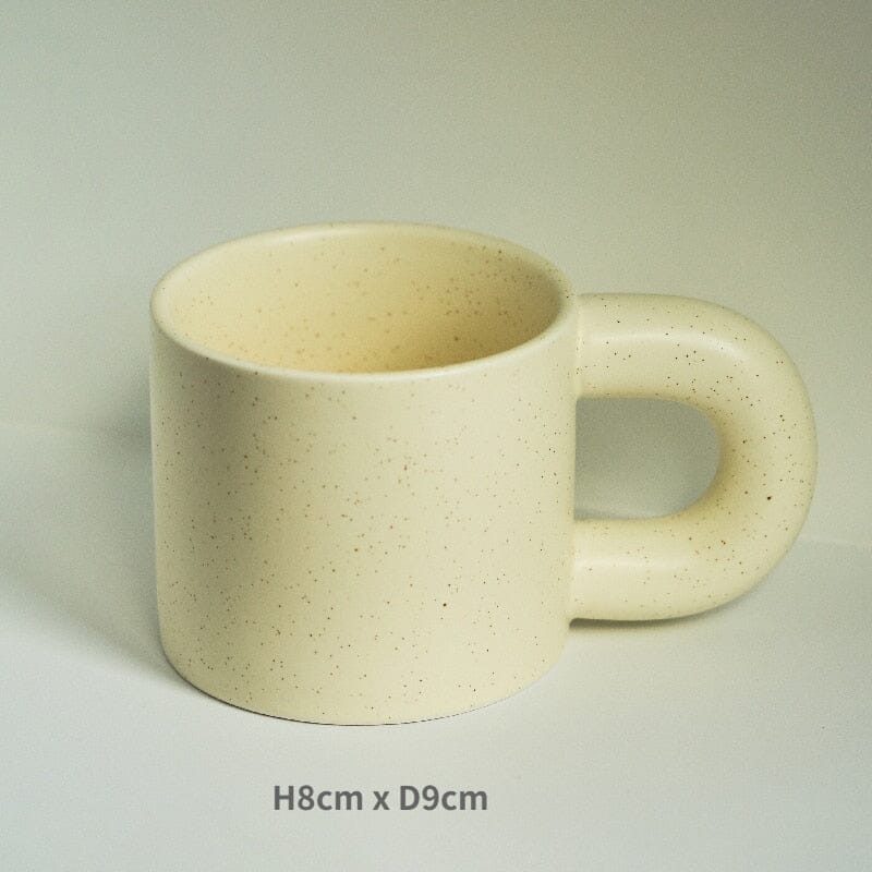 "Splash" Fatty Ceramic Coffee Tea Mug 0 Artedimo Beige 