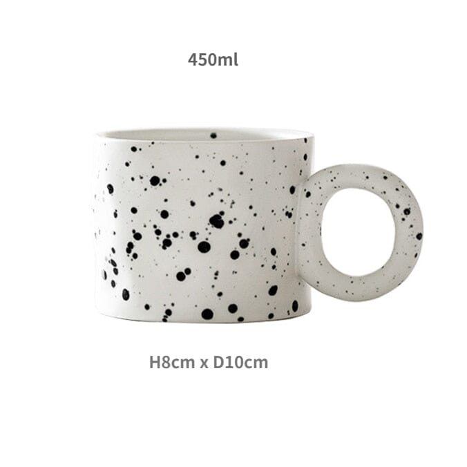 "Splash" Fatty Ceramic Coffee Tea Mug 0 Artedimo Ink Spot 