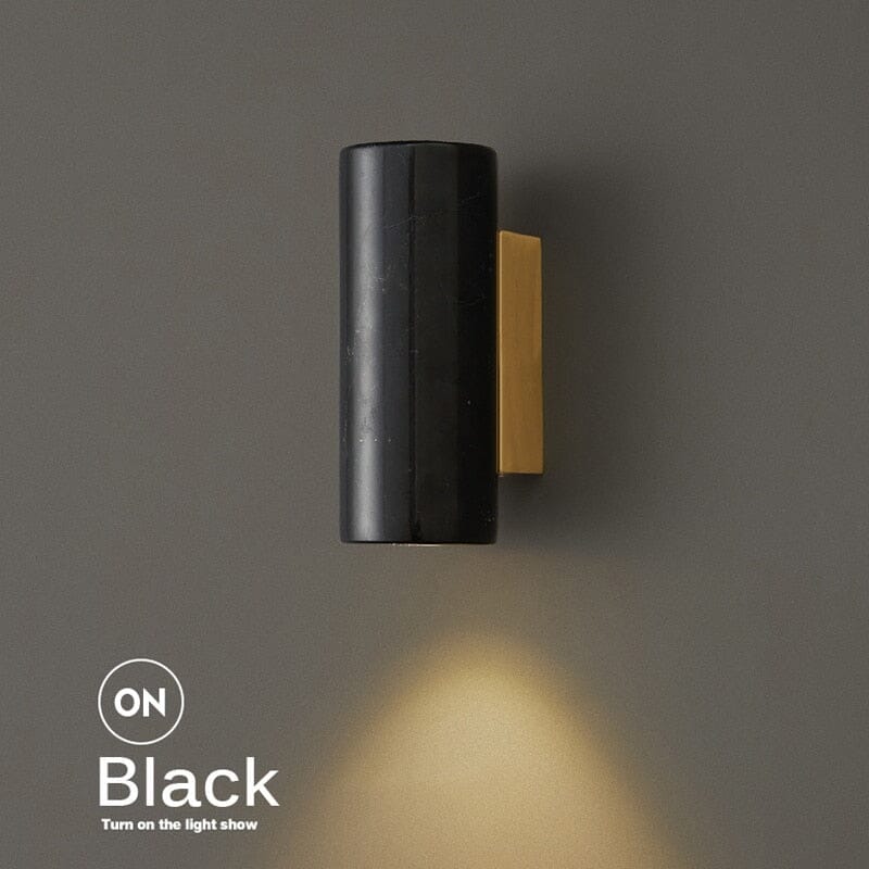 Black marble sconce