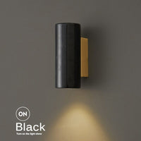 Thumbnail for Black marble sconce