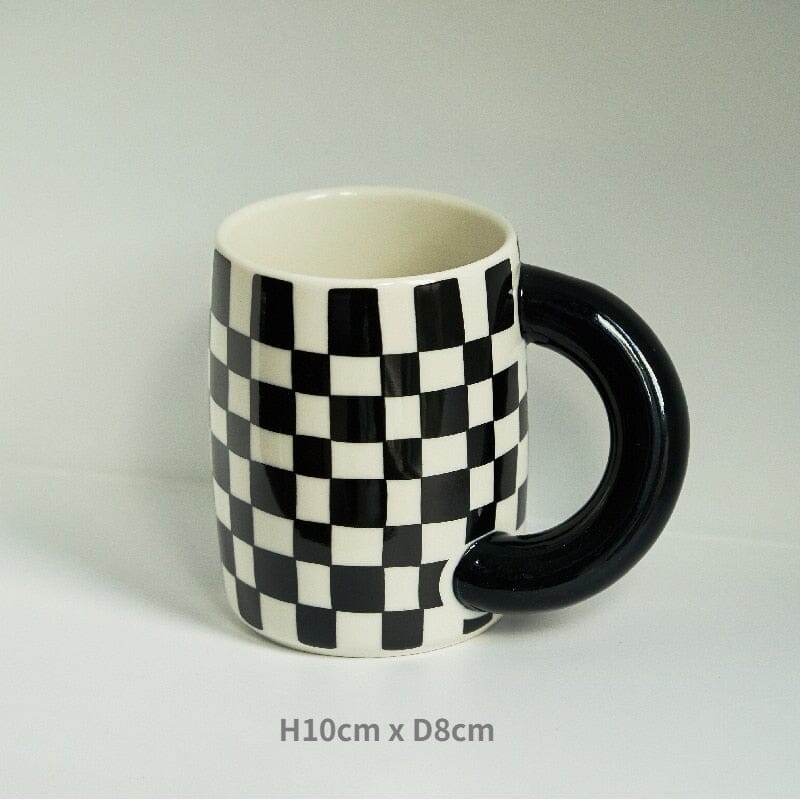 "Splash" Fatty Ceramic Coffee Tea Mug 0 Artedimo checker B 