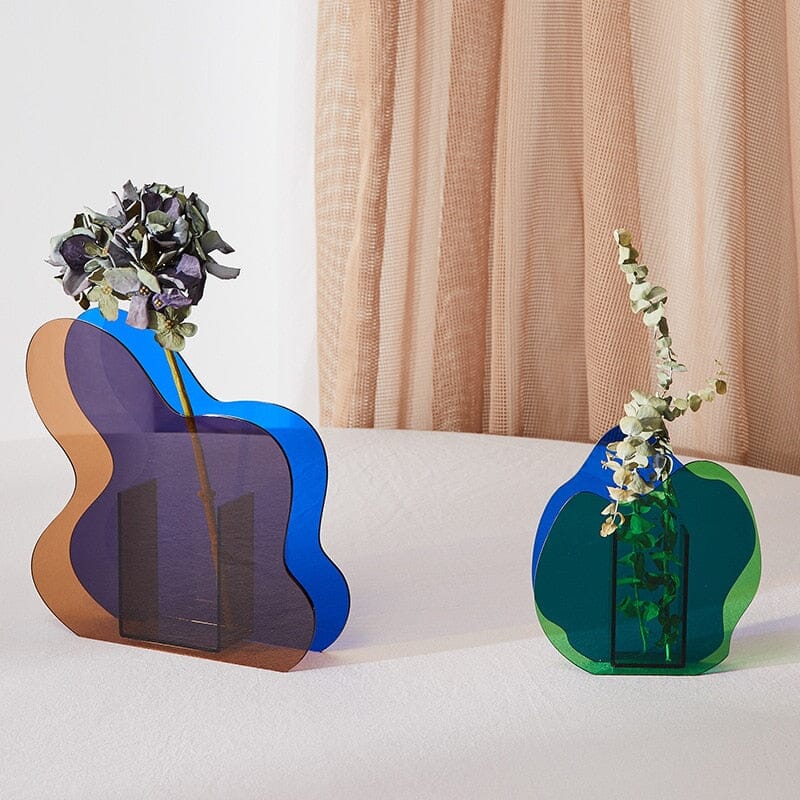 Nordic Style Colorful Acrylic Vase