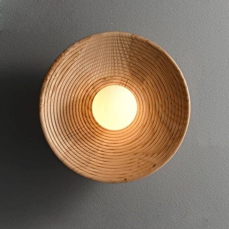 "Emiko" Wooden Retro Wall Lamp Sconce Wall Sconce Lamp Artedimo Wood color Warm White (2700-3500K) 